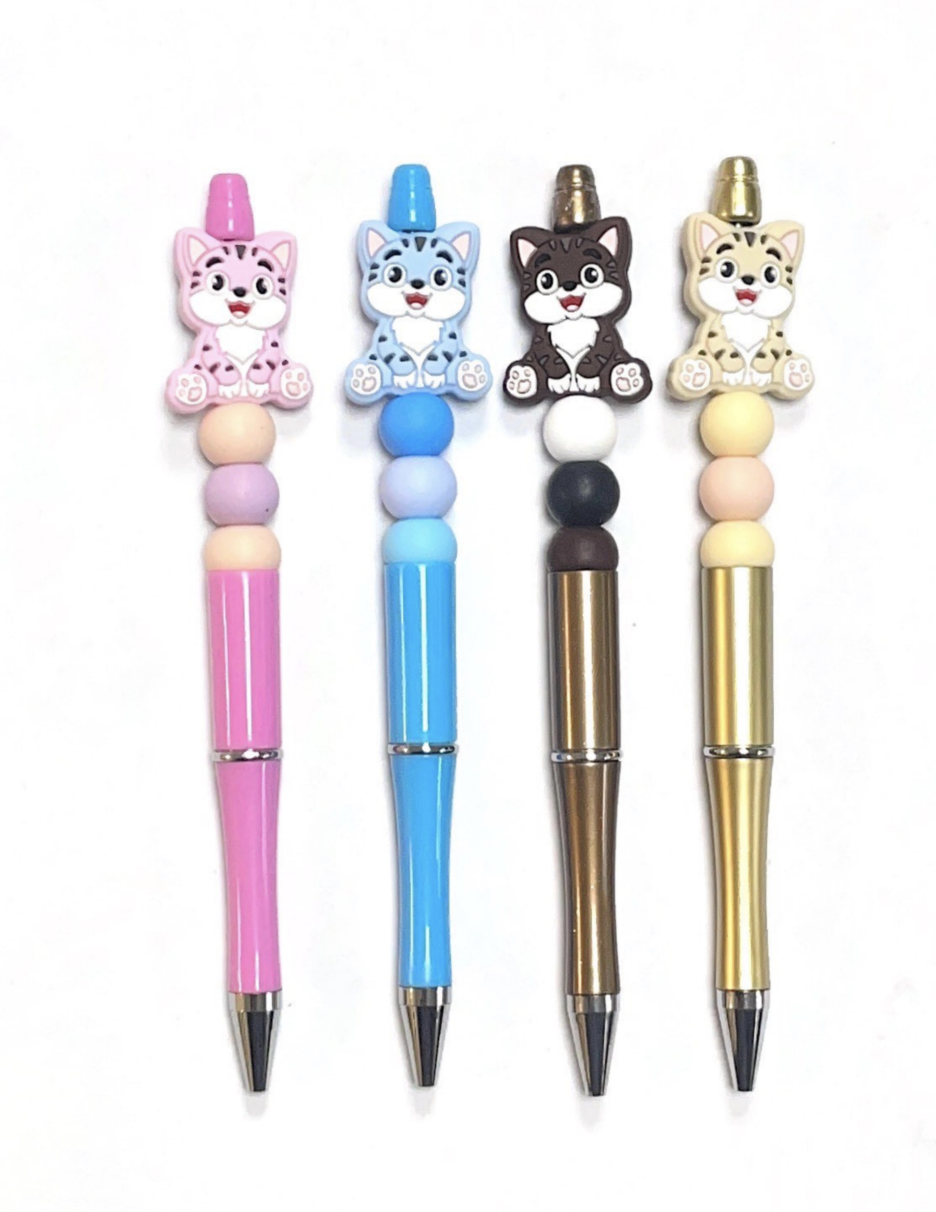dog beaded retractable pen